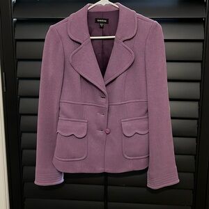 RARE! Never Worn! Gorgeous “Bebe” Vintage Purple Jacket/Coat! Size 8 runs small!
